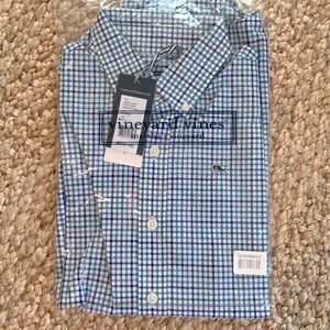 Vineyard Vines Boys Medium 12-14 Whale Shirt